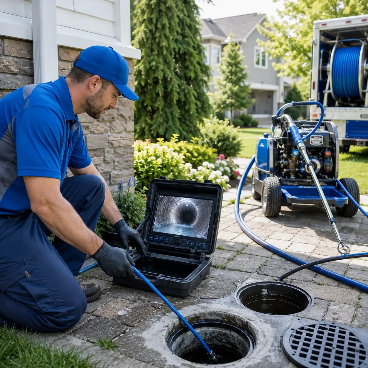Outdoor drain cleaning professionals serving Perry, KS