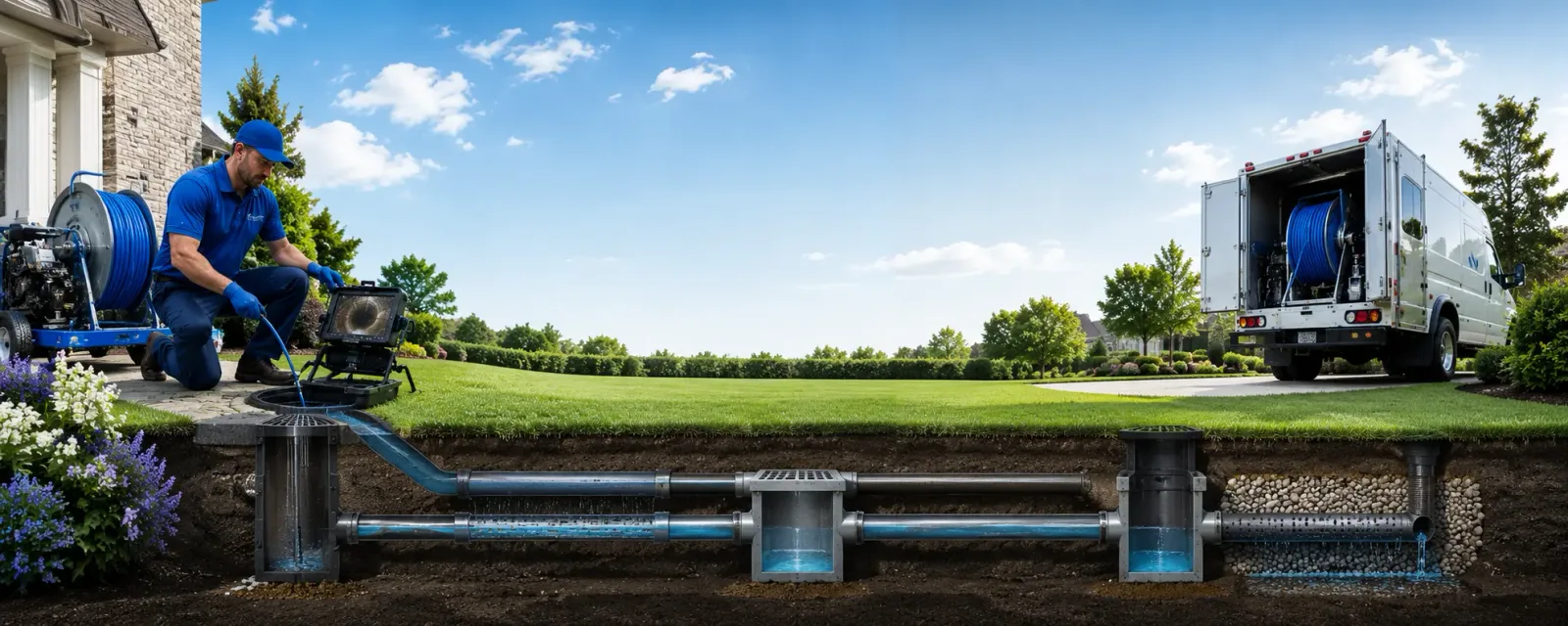 Outdoor drain cleaning information for Perry, KS